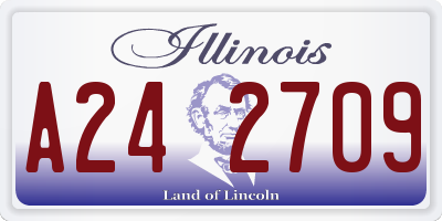 IL license plate A242709