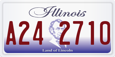 IL license plate A242710