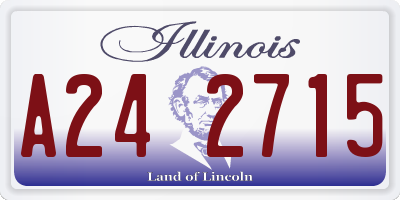 IL license plate A242715