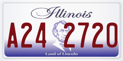 IL license plate A242720