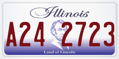 IL license plate A242723