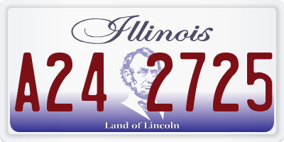 IL license plate A242725