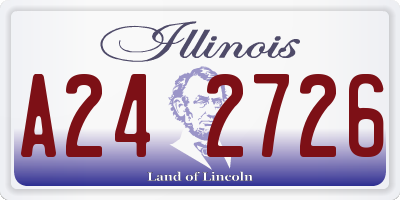 IL license plate A242726