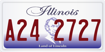 IL license plate A242727