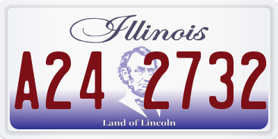 IL license plate A242732