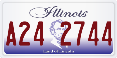 IL license plate A242744