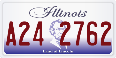IL license plate A242762