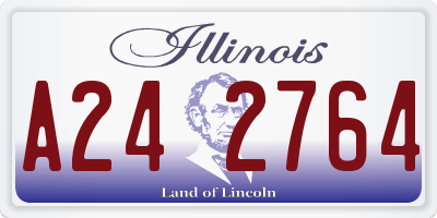 IL license plate A242764