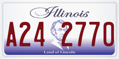 IL license plate A242770