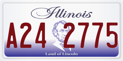 IL license plate A242775