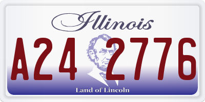 IL license plate A242776