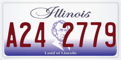 IL license plate A242779