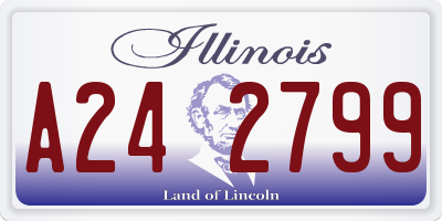IL license plate A242799
