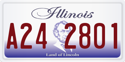 IL license plate A242801