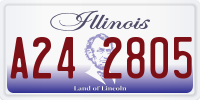 IL license plate A242805