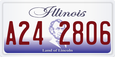IL license plate A242806