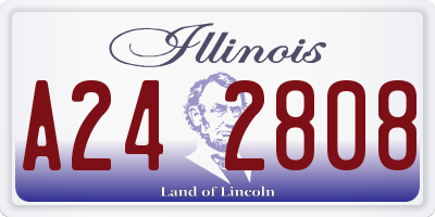 IL license plate A242808