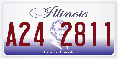 IL license plate A242811