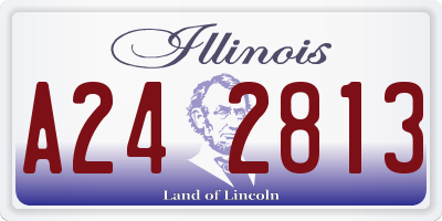 IL license plate A242813