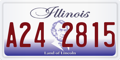 IL license plate A242815