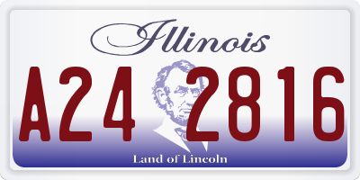 IL license plate A242816