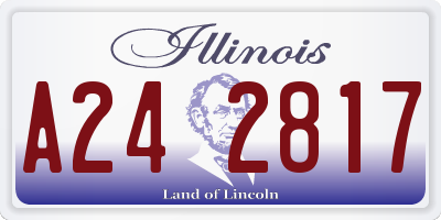 IL license plate A242817