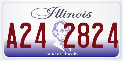 IL license plate A242824