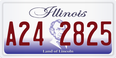 IL license plate A242825