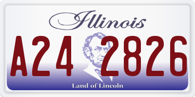 IL license plate A242826