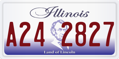 IL license plate A242827