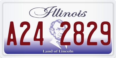 IL license plate A242829