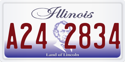 IL license plate A242834