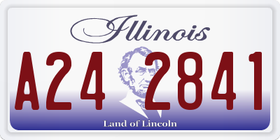 IL license plate A242841
