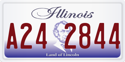 IL license plate A242844