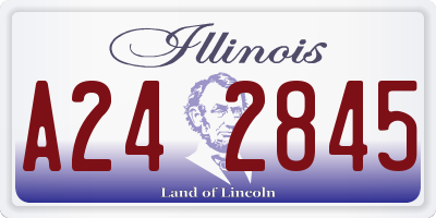 IL license plate A242845