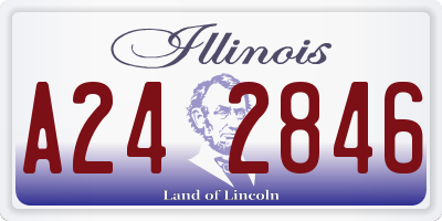 IL license plate A242846
