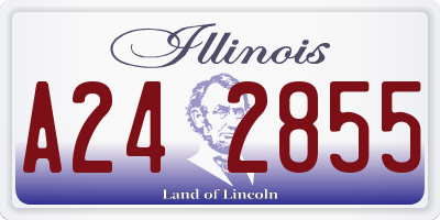 IL license plate A242855