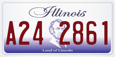 IL license plate A242861