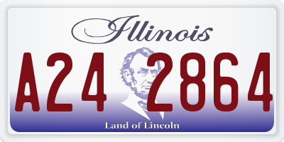 IL license plate A242864