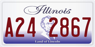 IL license plate A242867