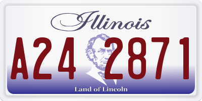 IL license plate A242871