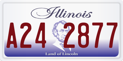 IL license plate A242877