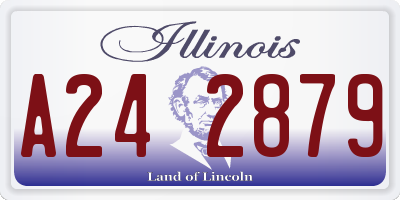 IL license plate A242879