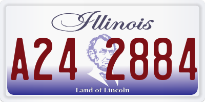 IL license plate A242884
