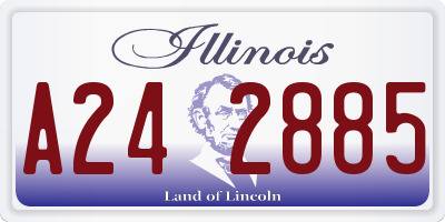 IL license plate A242885
