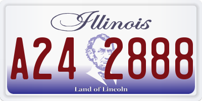 IL license plate A242888