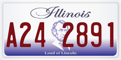 IL license plate A242891