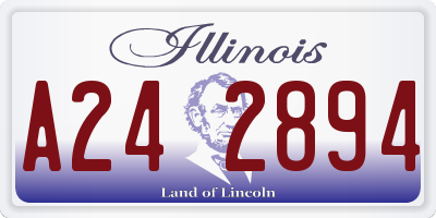 IL license plate A242894