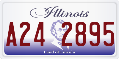 IL license plate A242895
