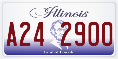 IL license plate A242900